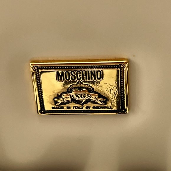 ❤️MOSCHINO❤️ Redwall Tricolor Polished Leather Bag Italy - Picture 16 of 16
